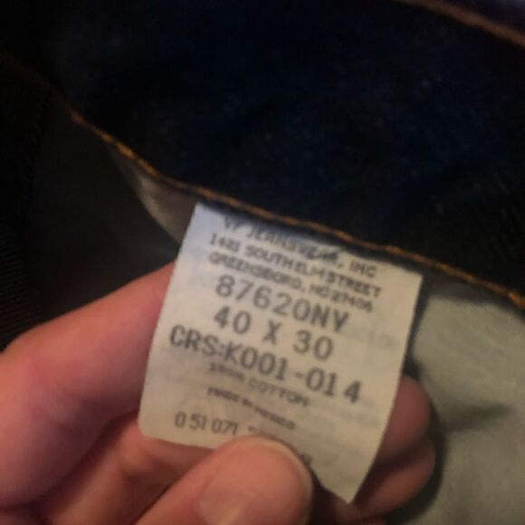 Rustler 40x39 thick workers pants dark blue - Picture 4 of 4